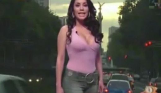 【放送事故】メキシコの美人天気アナ、テレビに相応しくない衣装になってしまい炎上！