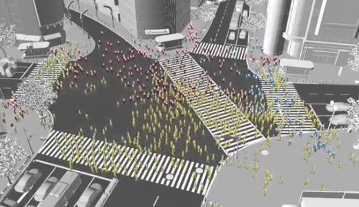 渋谷交差点で全員歩きスマホにしたらどれだけ危険か物理演算した動画が無駄に凄い！