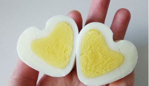 【女子力】超簡単に可愛いハート型のゆで卵を作る方法