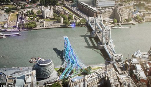 【ジブリかよ】ロンドン橋の横に触手のような妖しい橋が提案される