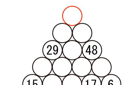 超難問！赤い円の中に入る数字を２分で答えられたら天才！
