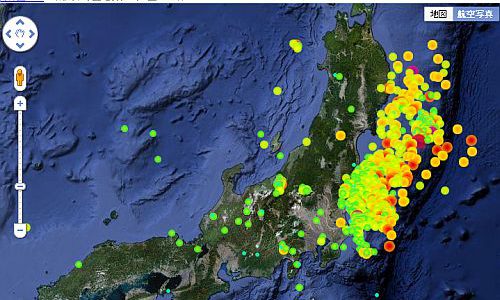 東日本大震災に予兆はあった！震災前の地震をとらえたGoogleMAP