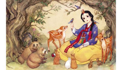 韓国アーティストが西洋の童話をアジア風にアレンジした結果！