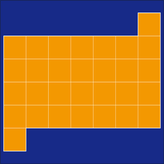 図形認識力が高い人には簡単すぎる？オレンジ色の図形をを分割して長方形をつくれ！