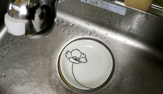 キッチンの排水口にお皿がハマって抜けない時の、クセの強いライフハック