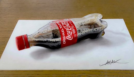 色鉛筆で描いたコカ・コーラの絵がリアル過ぎて本物にしか見えない！ご本人に話を聞いてみた