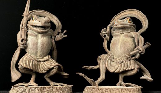 秀逸「カエルの仏像」が生まれる動画が神々しい！制作秘話を聞いた