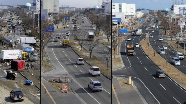 東日本大震災の2年間における復興の様子が良く判る写真